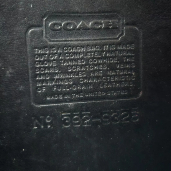 Vintage Coach Collegiate Crossbody Bag In Black - Picture 10 of 16